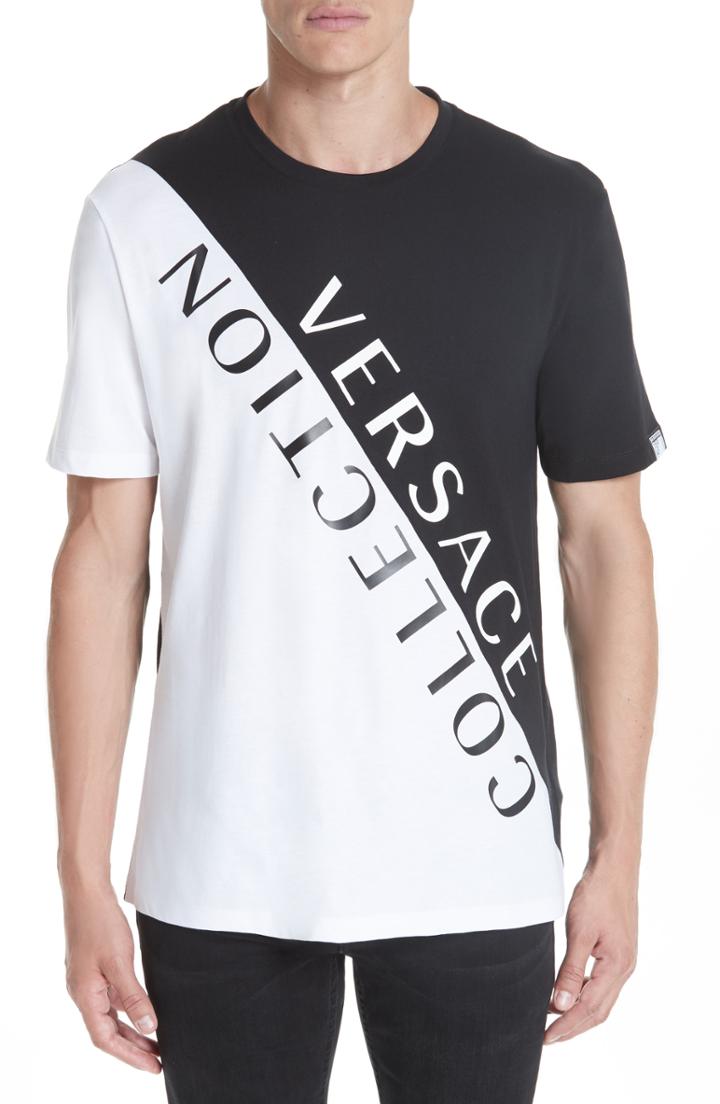Men's Versace Collection Angled Logo T-shirt