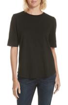 Petite Women's Eileen Fisher Crewneck Tee P - Black