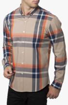 Men's 7 Diamonds 'all In One' Sport Shirt, Size - Brown