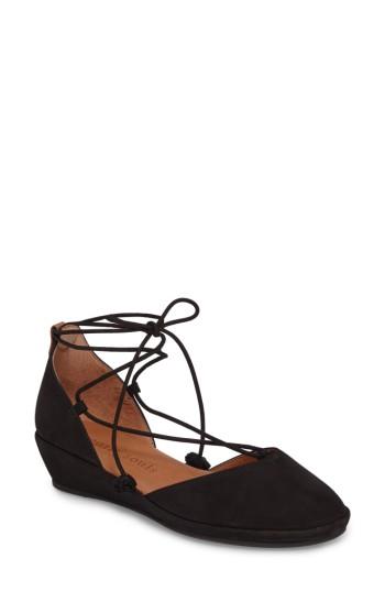 Women's Gentle Souls Nerissa Ghillie Wedge .5 M - Black