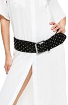 Women's Missguided Studded Faux Suede Belt