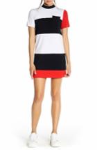 Women's Kendall + Kylie Geo Stripe T-shirt Dress - White