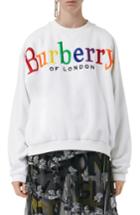 Women's Burberry Archive Logo Terry Sweatshirt, Size - White
