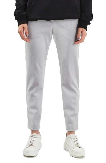 Women's Topshop Bonded Velvet Pants