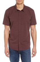 Men's O'neill Modesto Stripe Woven Shirt - Burgundy