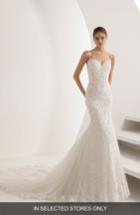 Women's Rosa Clara Abac Sweetheart Illusion Back Mermaid Gown, Size - Ivory