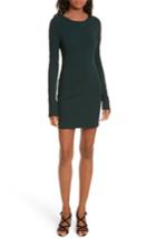 Women's Diane Von Furstenberg Long Sleeve Minidress, Size - Green