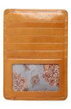 Hobo 'euro Slide' Credit Card & Passport Case - Brown