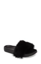 Women's Ugg Genuine Shearling Slide Sandal M - Grey