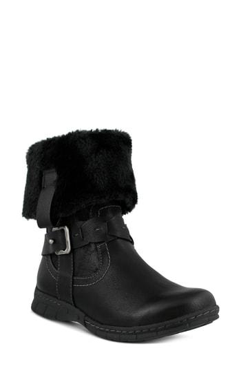 Women's Spring Step Peeta Water Resistant Faux Fur Boot .5-6us / 36eu - Black
