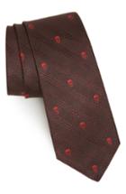 Men's Alexander Mcqueen Woven Silk Tie, Size - Red