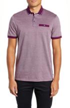 Men's Ted Baker London Munsan Slim Fit Short Sleeve Polo (s) - Pink
