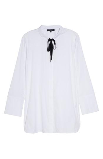 Women's Lafayette 148 New York Annaliese Shirt, Size - White