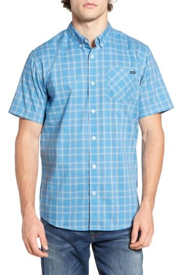Men's O'neill Check Woven Shirt - Blue