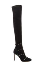 Women's Valentino Garavani Rockstud Bodytech Over The Knee Boot Us / 36eu - Black