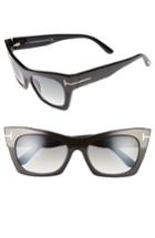 Women's Tom Ford Kasia 55mm Cat Eye Sunglasses - Matte Black