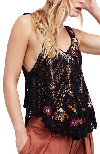 Women's Free People Last Rose Tank - Black