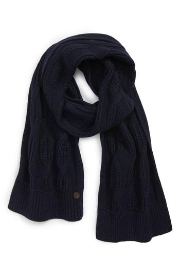 Men's Ted Baker London Cable Knit Scarf, Size - Blue
