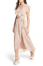 Women's Wayf Polermo Wrap Maxi Dress - Pink