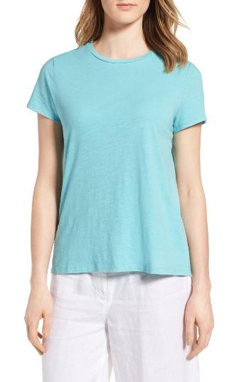 Women's Eileen Fisher Organic Cotton Tee - Blue/green