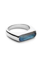 Women's Shinola Elongated Labradorite Signet Ring
