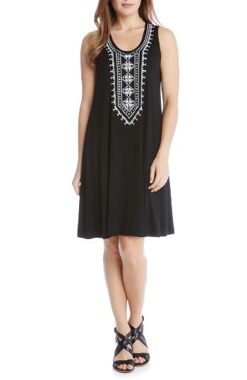 Women's Karen Kane Embroidered Jersey Tank Dress