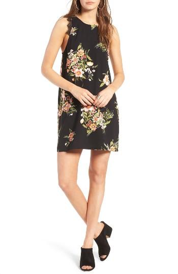 Women's Leith Lace Trim Shift Dress - Black