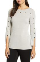 Women's Nic + Zoe Studded Sweater - White