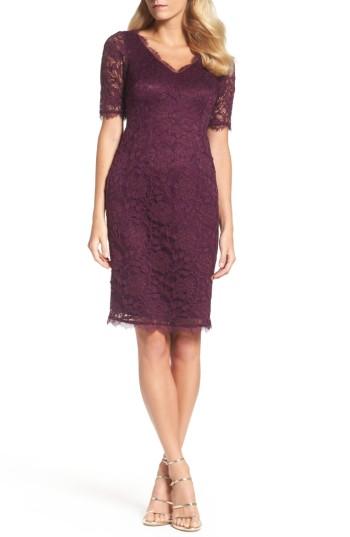 Women's Adrianna Papell Rose Lace Sheath Dress