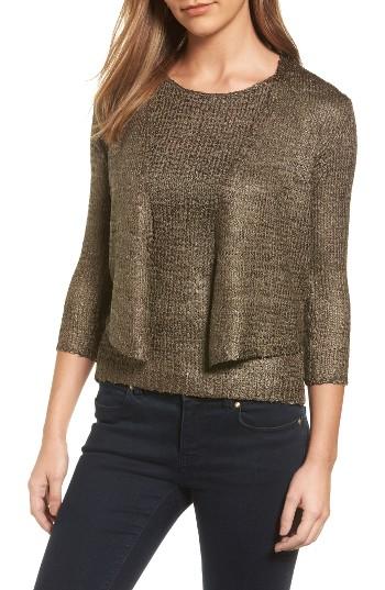 Women's Nic+zoe Day Dreamer Fitted Cardigan - Green