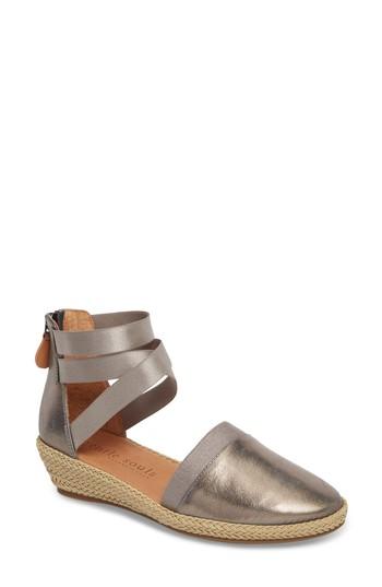 Women's Gentle Souls Beth Espadrille Sandal .5 M - Metallic