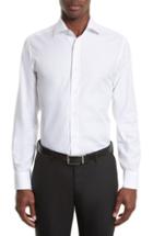 Men's Canali Trim Fit Solid Dress Shirt .5 - White