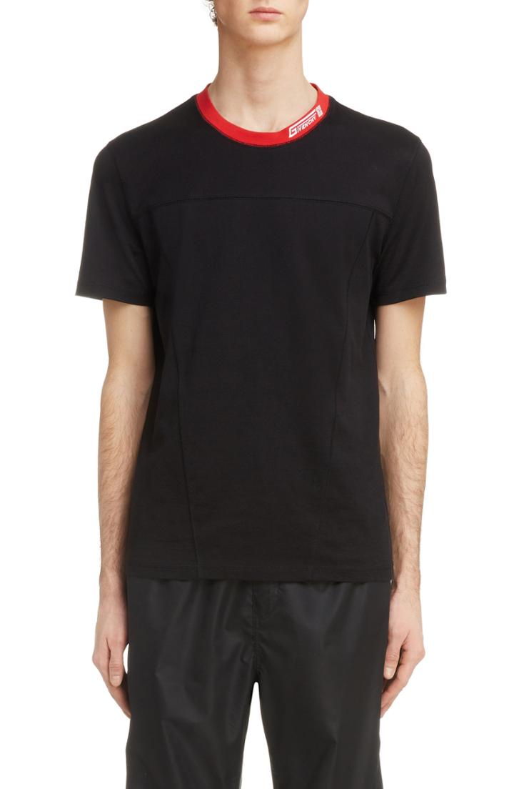 Men's Givenchy Red Collar T-shirt