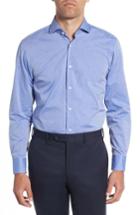 Men's Boss Mark Sharp Fit Dot Dress Shirt .5r - Blue