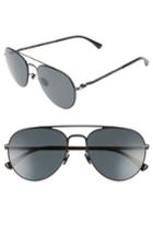 Men's Mykita Samu 55mm Polarized Aviator Sunglasses - Black