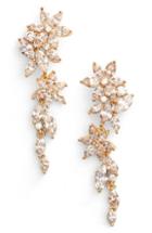 Women's Nadri Flower Linear Drop Earrings