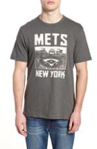 Men's '47 Mlb Overdrive Scrum New York Mets T-shirt - Blue