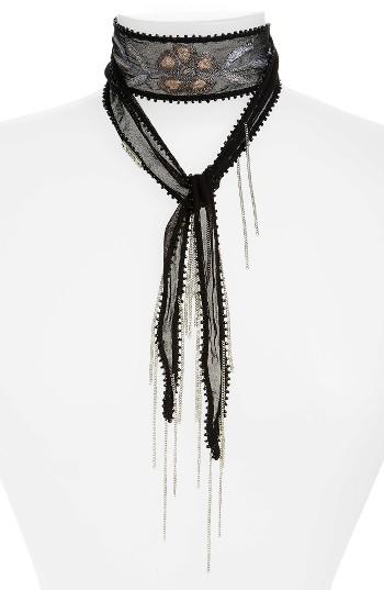 Women's Chan Luu Embellished Scarf Necklace