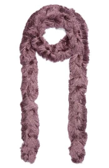 Women's Missoni Metallic Fringe Scarf, Size - Purple