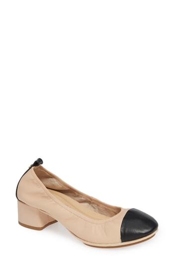 Women's Yosi Samra Newton Cap Toe Pump M - Beige