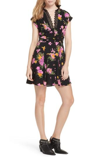 Women's Free People Alora Minidress - Black