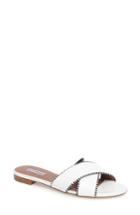 Women's Tabitha Simmons Lassie Profilo Slide Sandal Us / 36eu - White