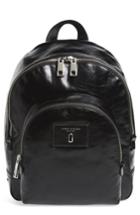 Marc Jacobs Double Pack Faux Leather Backpack - Black