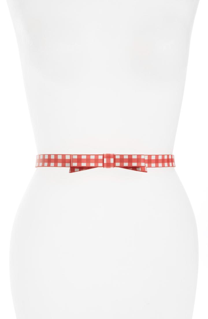 Women's Kate Spade New York Gingham Leather Belt