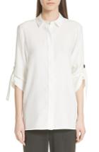 Women's Lafayette 148 New York Jeslyn Silk Blouse - White