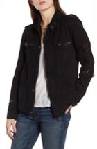 Women's Pam & Gela Studded Twill Jacket, Size - Black