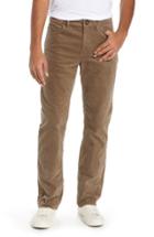 Men's Volcom Solver Straight Leg Corduroy Pants - Brown