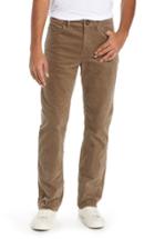 Men's Volcom Solver Straight Leg Corduroy Pants - Brown