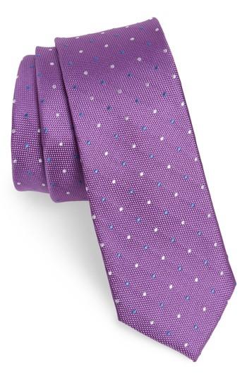 Men's 1901 Mirage Dot Silk Tie, Size - Purple