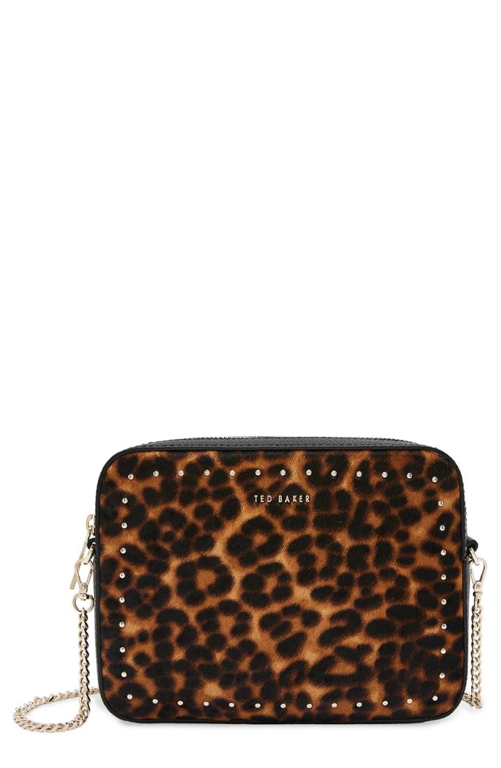 Ted Baker London Savanna Leather Crossbody Bag - Black